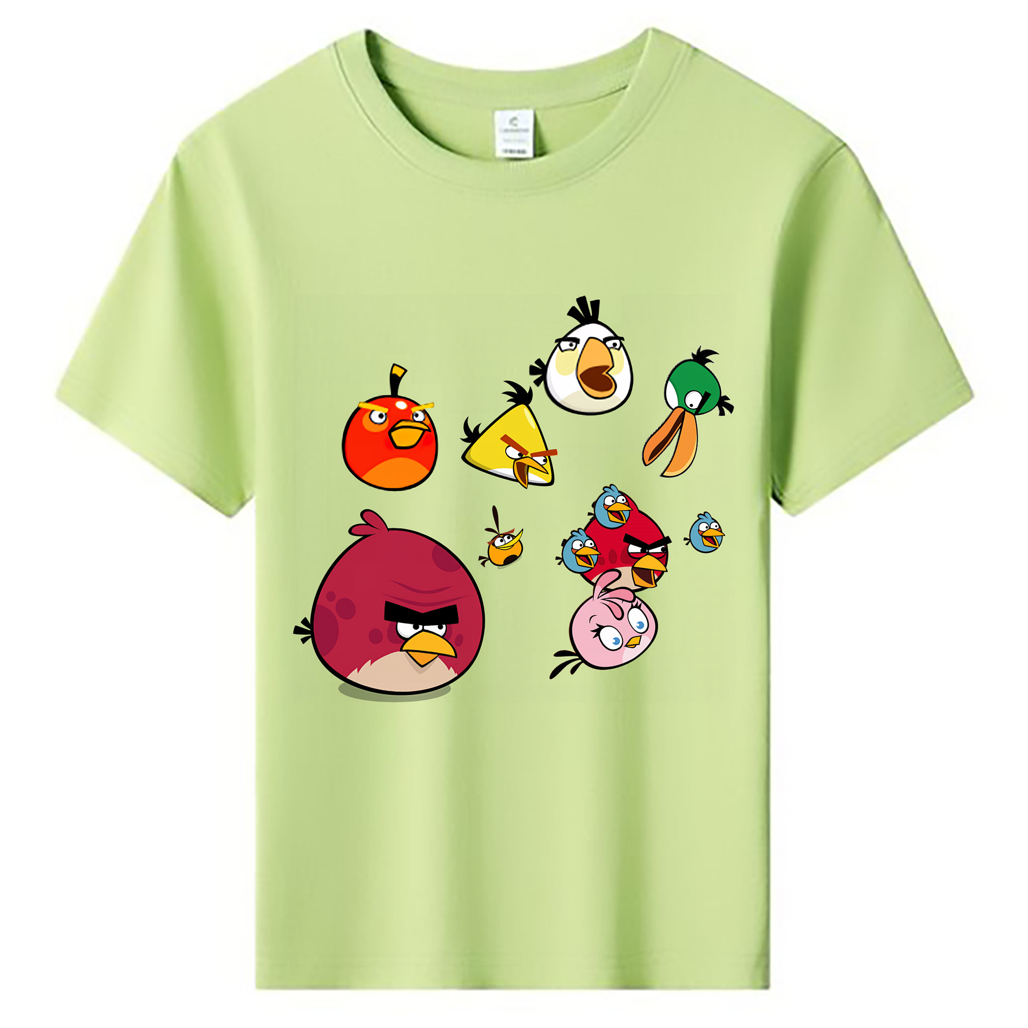 （画像用） Angry Birds アングリーバード 綿100％キッズTシャツ（フロントプリント）